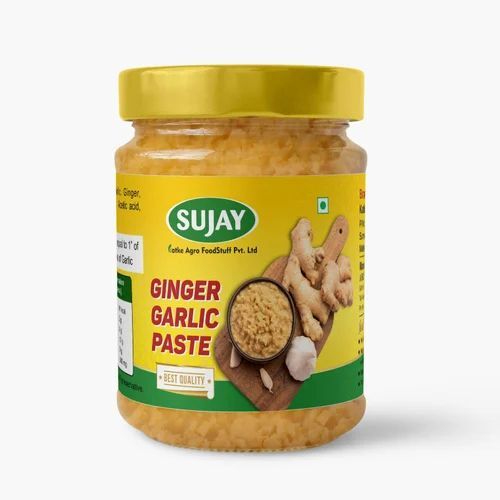 Ginger Garlic Paste - A Grade Quality, Baked Processed, Yellow Color | Store in Cool and Dry Place, Ideal for Cooking