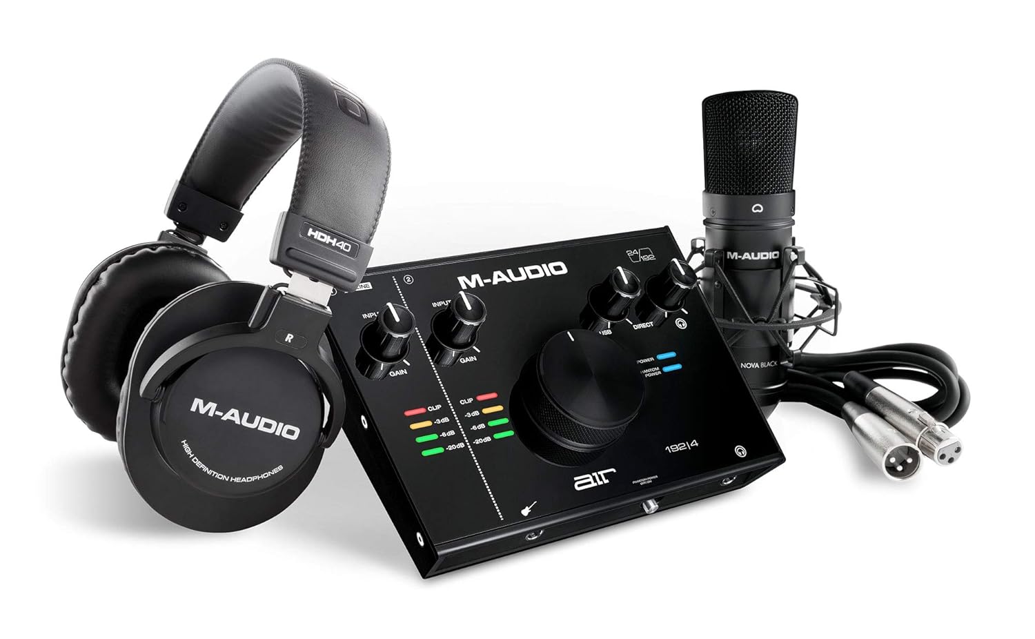 M-Audio Air 192 Pro 2-In/2-Out Usb Audio Interface With Microphone - Color: Black