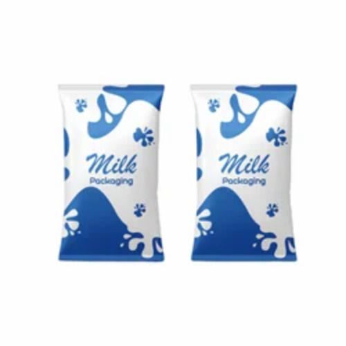Milk Packaging Pouch - Plastic Material, Multi Color, Plain Pattern | Suitable for Various Milk Packaging Applications