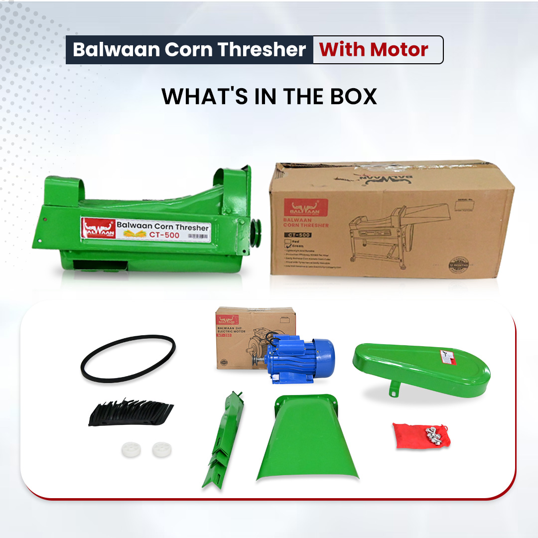 Motor Operated Corn Thresher (Ct-500) - Color: Green