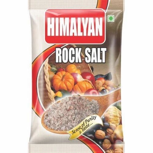 Rock Salt Packaging Pouch - 8x12 Inches, Multi Color, PP (Polypropylene) Material, Glossy Finish, Double Layer Lamination, 90 Micron Thickness