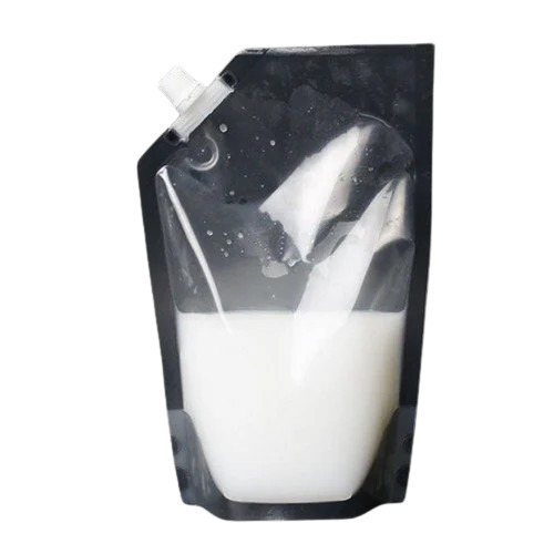 Spout Packaging Pouch - PET Material, 6x4 Inches Size, Transparent Color | Matte Finish, Double Layer Lamination, Heat Sealed Closure