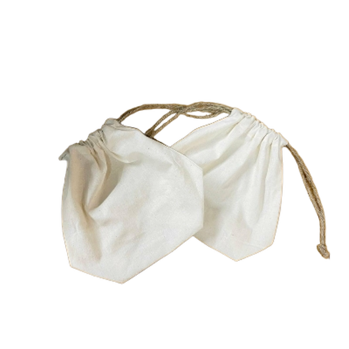 White Drawstring Bag