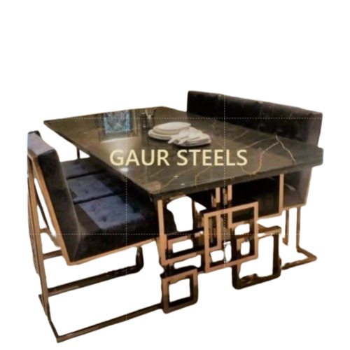 Black Stainless Steel Dining Table