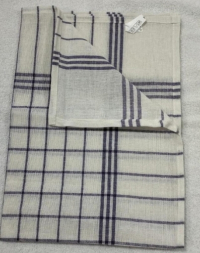 Checked Cotton Towel - 100% Cotton, 45x70 CM, White Color | Soft Touch, Compressed Feature, Adult Use, Machine Washable, Printed Style