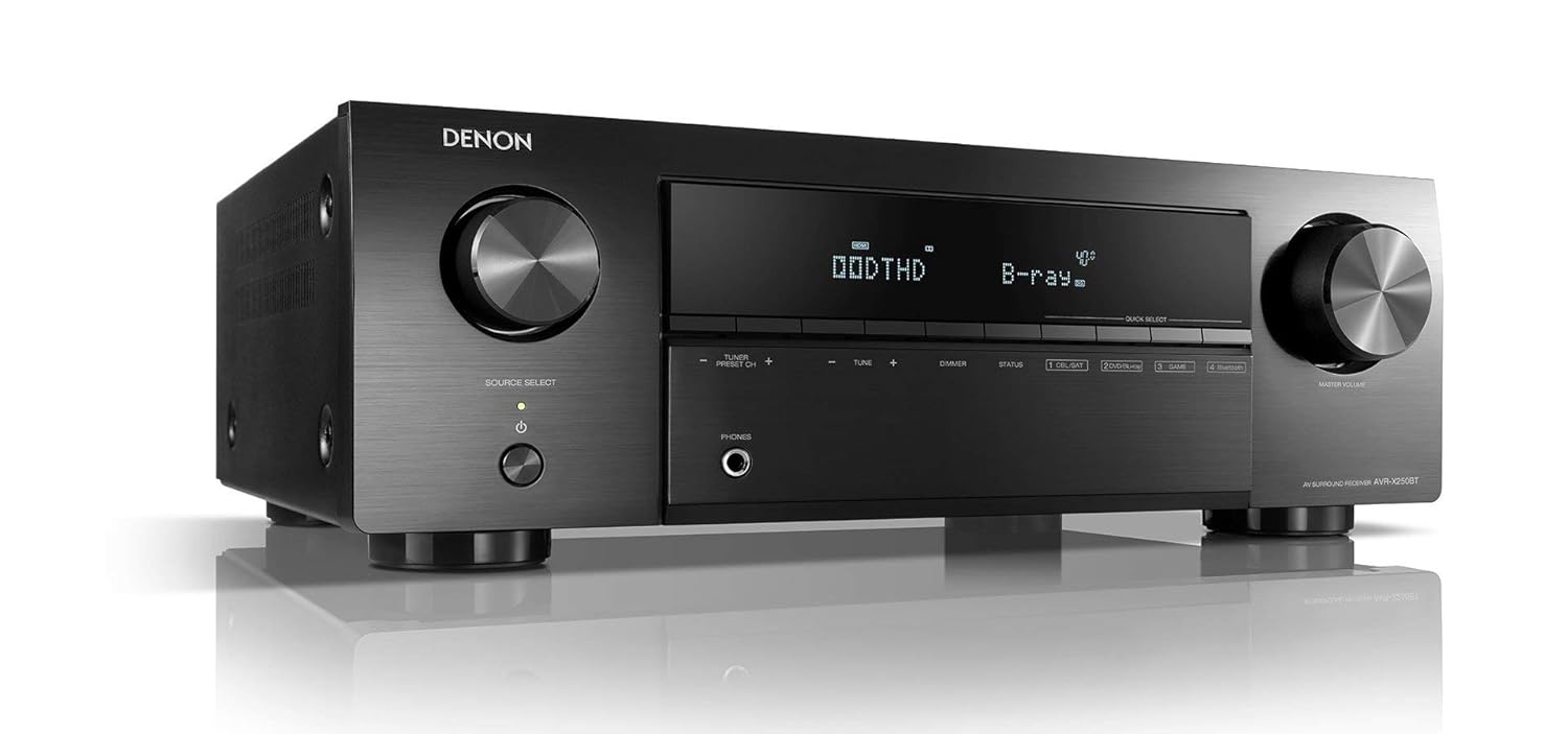 Denon Avr-X250bt 5.1 Ch. 4k Ultra Hd Av Receiver With Bluetooth