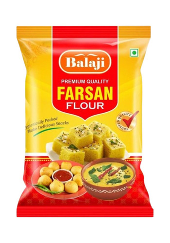 Farsan Flour Packaging Pouch - PP Material, Multi Color, Heat Sealed, Printed Design | Ideal for Farsan Flour Storage and Distribution