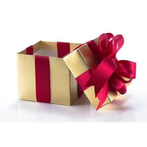 Gift Box - Color: Golden And Maroon