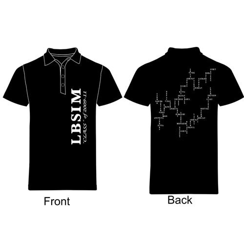Standard Polo T-Shirt - Polyester Fabric, Regular Fit, Black Color, Short Sleeves, Printed Pattern for Men