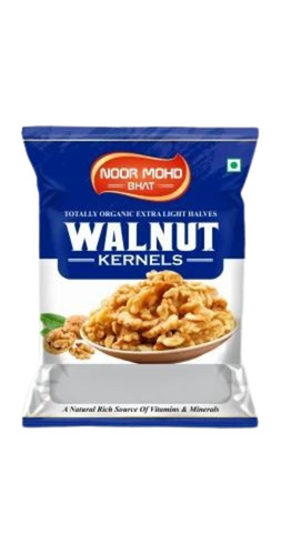 Walnut Kernels Packaging Pouch - PET Material, Quad Sealed Pouch, Multi Color Print | Ideal for Secure Storage and Freshness Protection