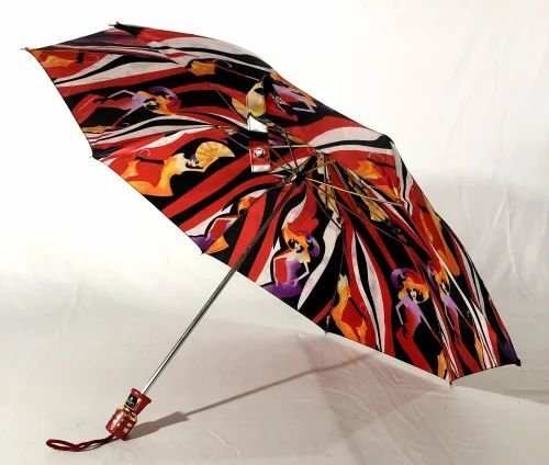 Premium Two-Fold Manual Umbrella - 21x8 Inches, Polyester Material, Metal Shaft | UV Protection, Good Quality, Foldable Design, Plastic Handle