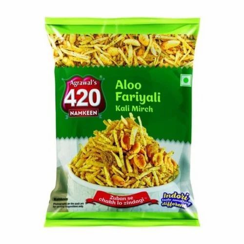 Aloo Fariyali Kali Mirch Namkeen - Regular Size Packet | Tasty, Spicy & Salty Snack with 6 Months Shelf Life, FSSAI Certified