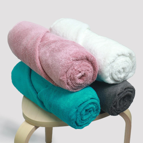 Bath Linen Towel - Plain Design, Handmade Dobby Style | Durable, Washable, Various Colors, Customizable Shape, Applique Pattern, Compressed for Beach Use
