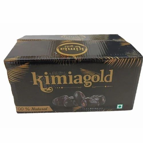 Dates Packaging Box - Virgin Kraft Corrugated Paper 16 x 12 x 10 Inch Multi Color Single Wall 3 Ply Design