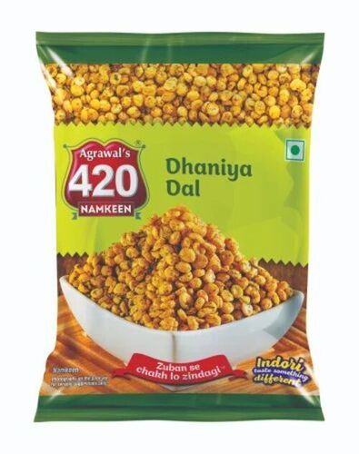 Dhaniya Dal Namkeen - Chana Dal Regular Size | Tasty Salty & Spicy FSSAI Certified 6 Months Shelf Life