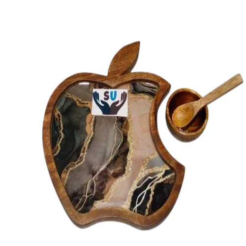 Fancy Wooden Platter Set