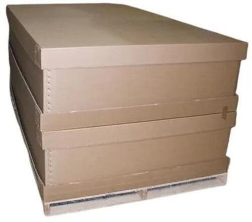 Heavy Duty Corrugated Kraft Paper Packaging Boxes - 38x18x25 Inch, Brown Color with Gloss Coating and 25 Kg Weight Capacity