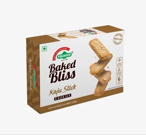 Kaju Stick Cookies - 500 Gram Box | Sweet Square Cookies, Gluten Free, Good Shelf Life of 12 Months, by Pramod