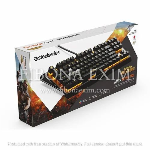 Keyboard Packaging Box - Paper Material, Multi Color Design | Eco-Friendly, Custom Printed Design for Enhanced Visual Appeal