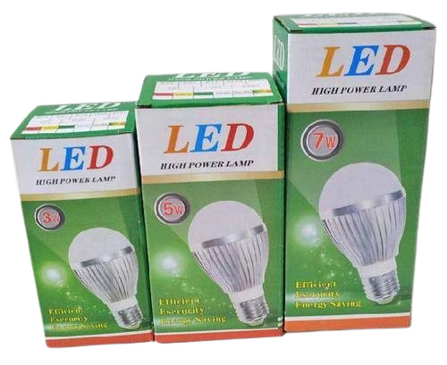 Led Bulb Packaging Box - Multi Color Printed Paper | Lightweight, Eco-Friendly Design, Customizable for Enhanced Branding