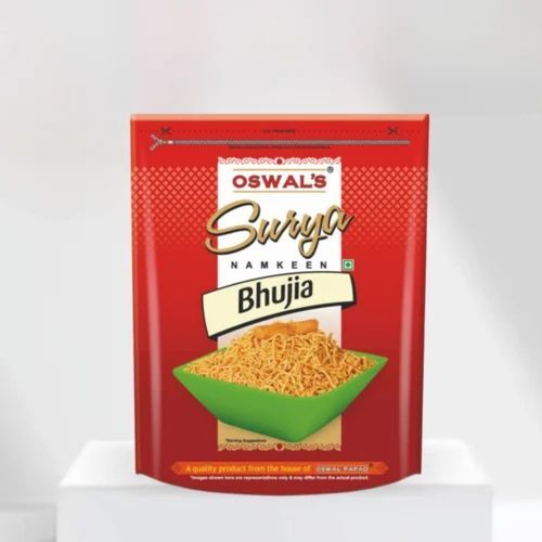 Oswal Surya Bikaneri Bhujia Namkeen - 400 Grams | Good Quality Tasty Vegetarian Salty and Spicy 12 Months Shelf Life