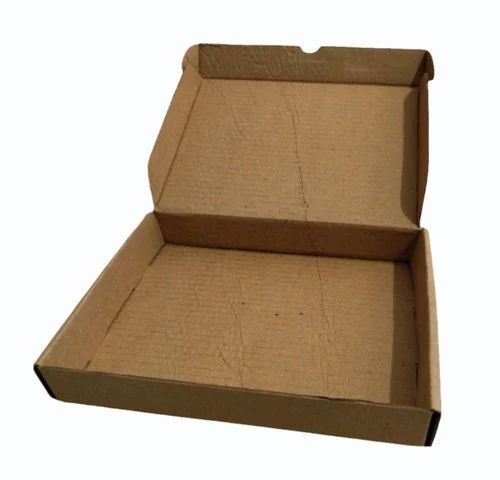 Pizza Packaging Box - Corrugated Paper Board, 8 x 6 x 3 Inch (LxWxH) | Rectangular Shape, Brown Color, Single Wall 3 Ply Design