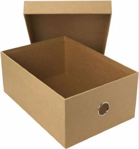 Shoes Packaging Box - Corrugated Paper, 12x8x6 Inches, Brown | Rectangular Shape, 5 Kg Capacity, Half Slotted Design