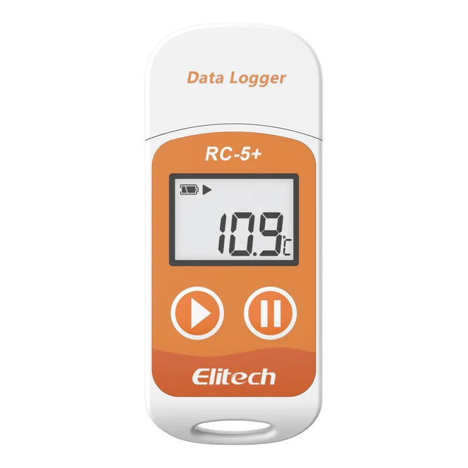 Temperature Data Recorder Elitech RC-5+ Temperature Data Logger, PDF USB Temperature Data Recorder, 32000 Points, with Calibration Certified
