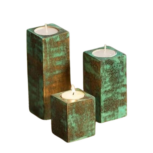 Wooden Candle Holder Stand
