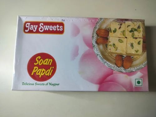 1kg Elaichi Soan Papdi - Ghee, Box Packaging, FSSAI Certified | Tasty, Sweet Flavor, Regular Size, Shelf Life 3 Months, Weight 1 Kilograms