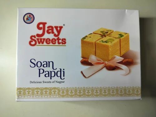 500g Rose Soan Papdi - Ghee Regular Size | Tasty Sweet Flavor Shelf Life: 3 Months FSSAI Certified Good Packaging in Box