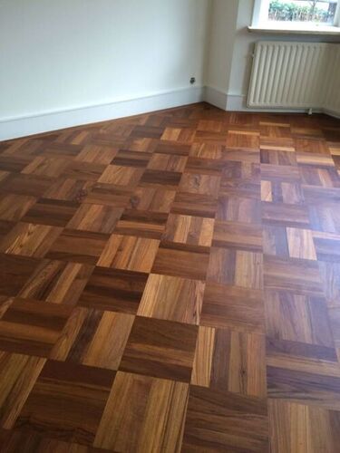 Chevron Engineered Wood Flooring - Color: Dark  Brown