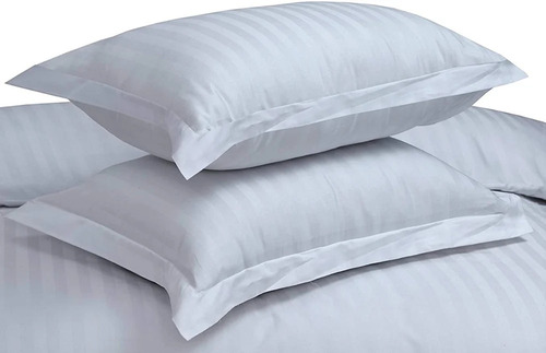 Cotton Pillow Cover - 100% Soft & Breathable Fabric, Hypoallergenic White Design for Sensitive Skin, Moisture Absorbent & Machine Washable