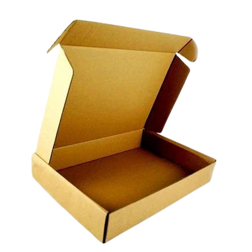 Food Packaging Box - Paper Material, Brown Color, Plain Design | Ideal for Reliable Food Transportation and Storage