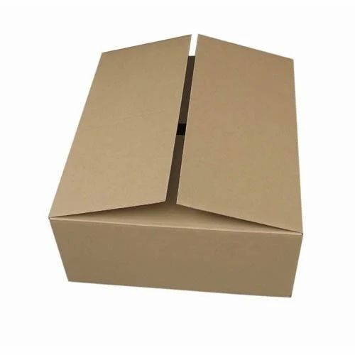 Fruit Packaging Boxes - Brown Paper Material | Plain Design for Safe and Eco-Friendly Fruit Storage