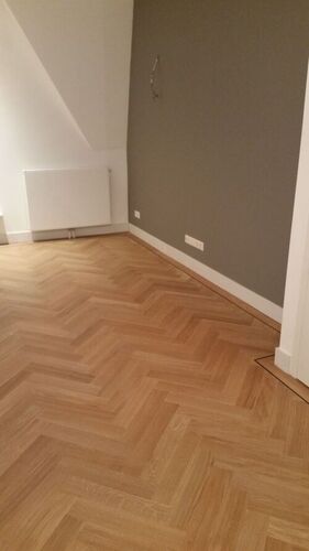 Herringbone Engineered Wood Flooring - Color: Natural Maple