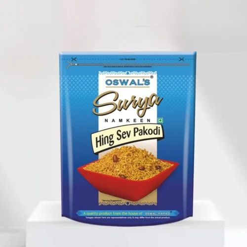 Oswal Surya Hing Sev Pakodi Namkeen - 400 Grams | Good Quality, Tasty, Salty and Spicy Flavor, 12 Months Shelf Life