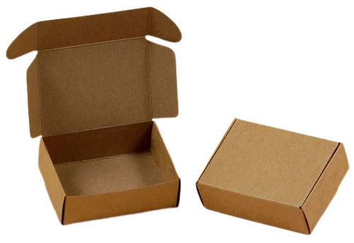 Soap Packaging Box - Paper Material, Brown Color | Plain Design for Eco-Friendly Soap Packaging Solutions