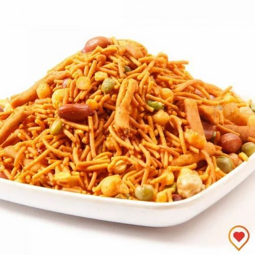 Tikha Mixture Namkeen - 1 Kilogram Packet | Tasty, Salty & Spicy, Good Shelf Life of 2 Months, FSSAI Certified by Kamdar