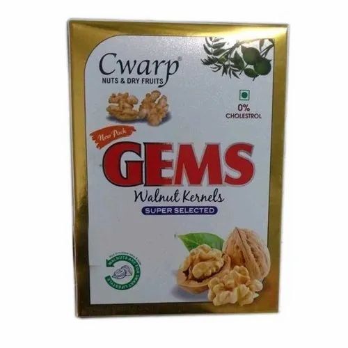 Walnut Kernels Packaging Box - 2 Ply Rectangular Multi Color Printed Cardboard Design