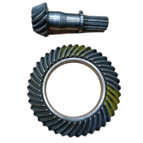 Crown Wheel Pinnion - High-Strength Steel Customizable Size Range Grey | High Torque Capacity Long-Lasting Durability Variable Gear Ratio