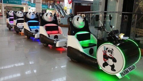 Frp Panda Trackless Train - Material: Pvc