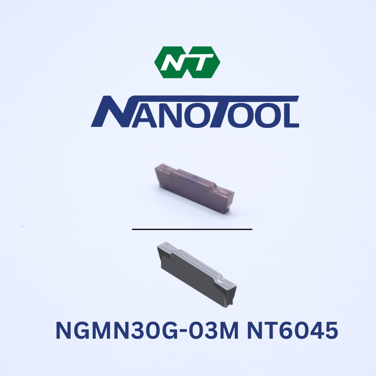 Grooving Insert - NGMN30G-Indexable NT6045 Grade | Suitable for Stainless Steel, Hard Steel, Super-Alloys, Rust-Free, Optimal Cutting Speed 60-250 m/min