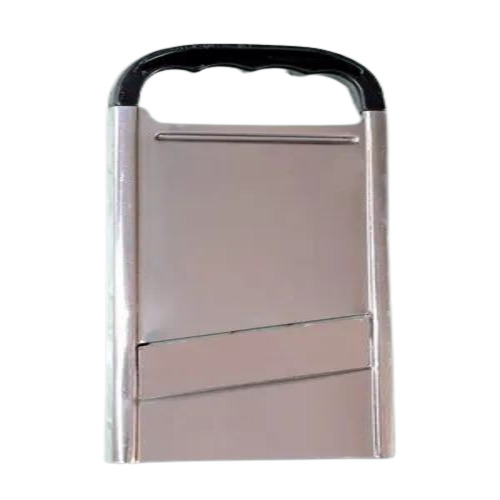 Vegetable Cutter - Plastic & Stainless Steel, 8 Inch Size, Silver Color, Perfect for Cutting Vegetables in Kitchen