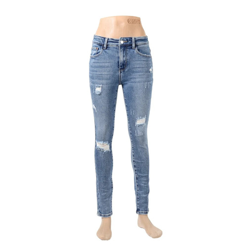 Ladies Torn Denim Jeans