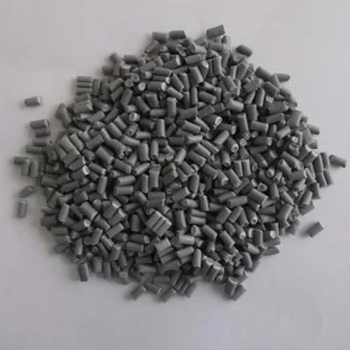 Natural Dark Grey PP Granules - Industrial Grade, Circle and Oval Recyclable Form | Grey Color, No Warranty, Granule Shape