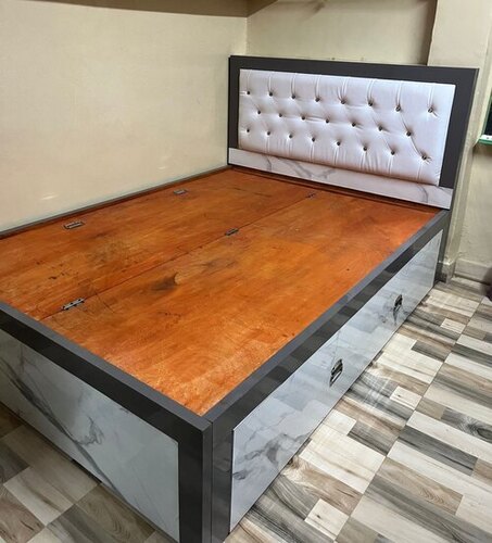 Plywood Box Storage Bed - Finishing: Glossy Lamination