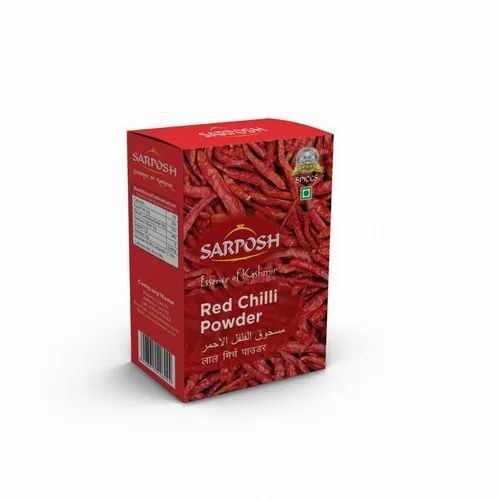 Red Chilli Powder Packaging Box