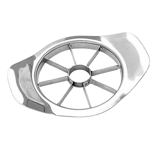 Stainless Steel Apple Cutter - Plastic & Stainless Steel, 5 Inch Size, Multicolor | Vegetable Cutting Function for Kitchen Use