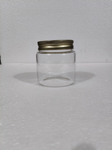 250 Ml Borosilicate Glass Screw Jar - Color: Transparent